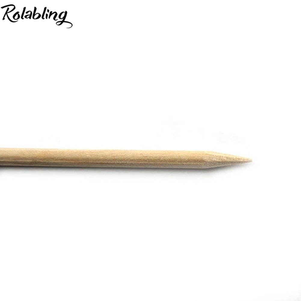 Rolabling palillos naranja punta afilada para empujar cutículas con precisión