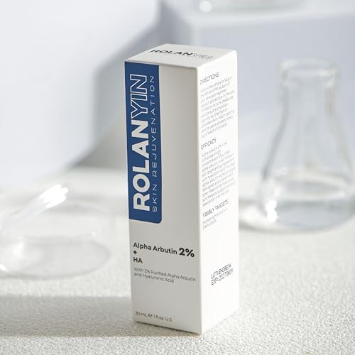 ROLANYIN Alpha Arbutin 2% + HA, cuidado de la piel sin fragancia.