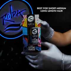 Rolda volumen instantáneo en cabello, acabado mate y aspecto natural.