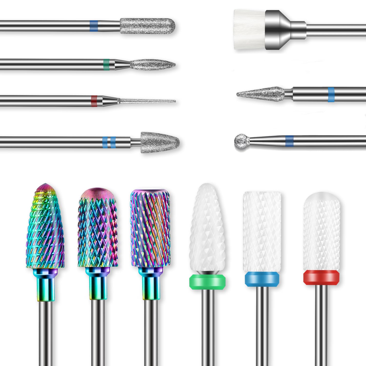 Rolokit fresa de tungsteno para uñas, eliminación precisa de acrílico.