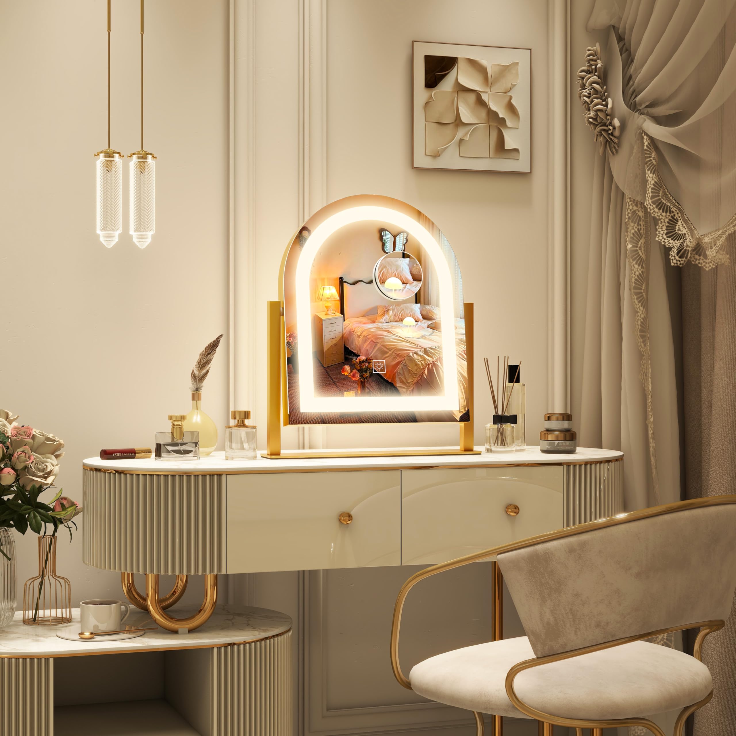 ROLOVE Base desmontable para colocar en mesa o montar en baño.
