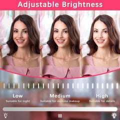 ROLOVE espejo con control táctil para ajustar color y intensidad de la luz al instante.