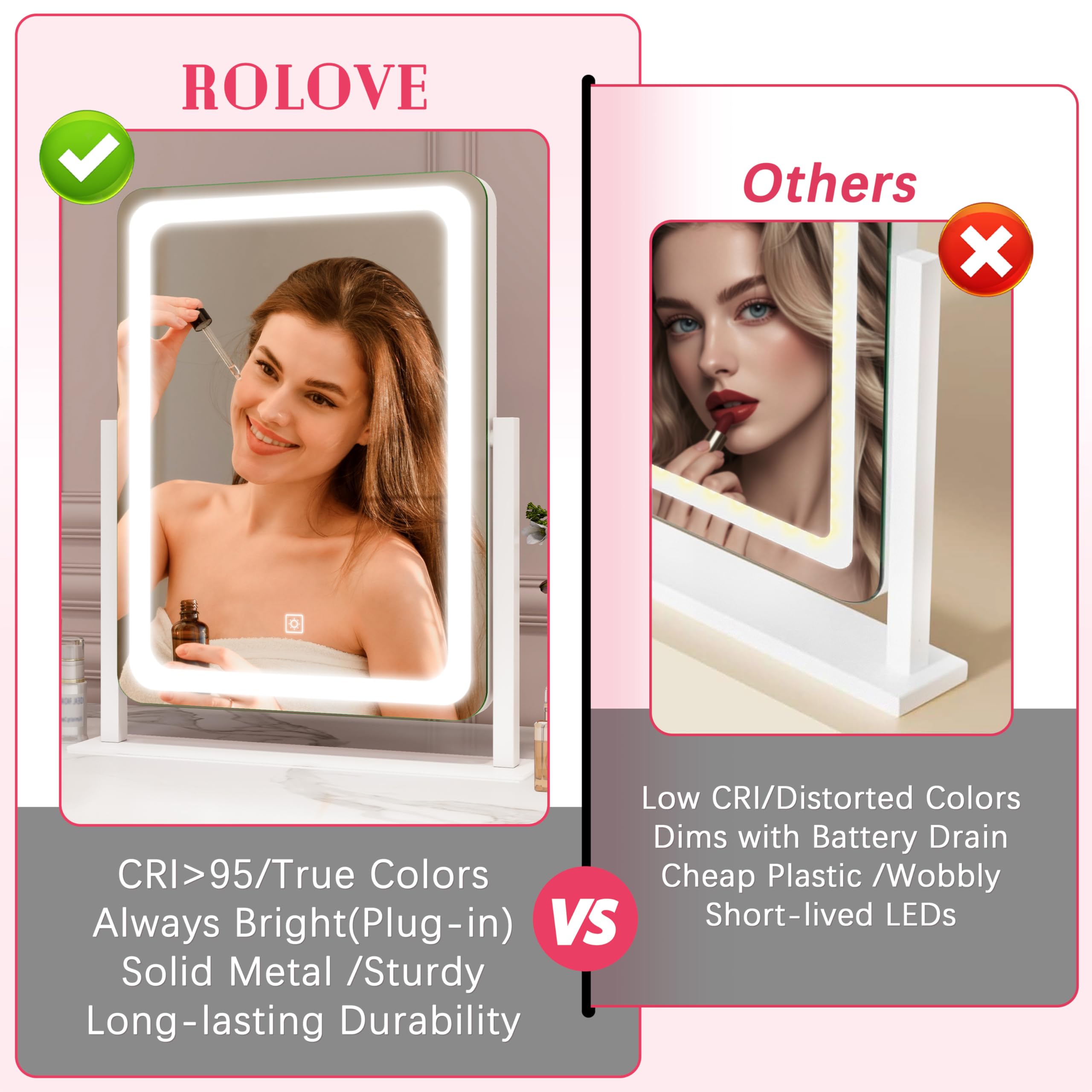 Iluminación con tres temperaturas de color para diferentes looks