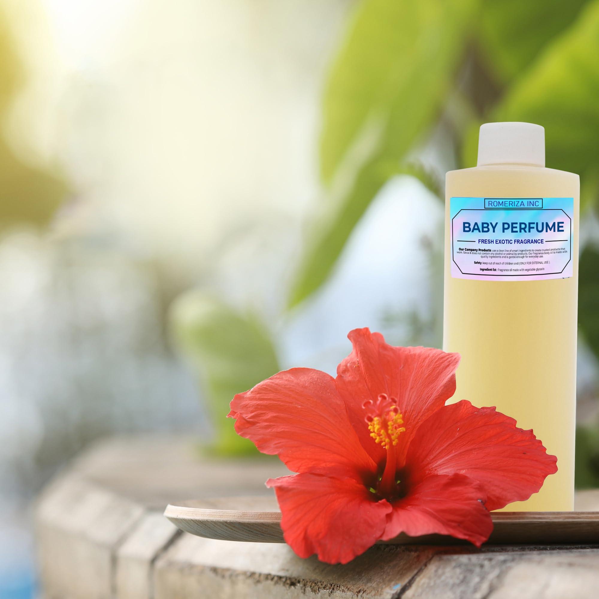 ROMERIZA INC. aceite bebé para uso diario aroma suave persistente