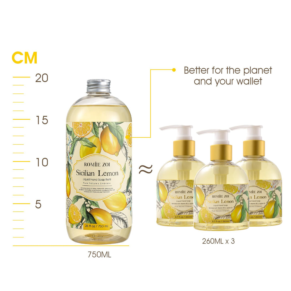 ROMIIE ZOI pack-refils-750ml-3x facilite le réapprovisionnement domestique