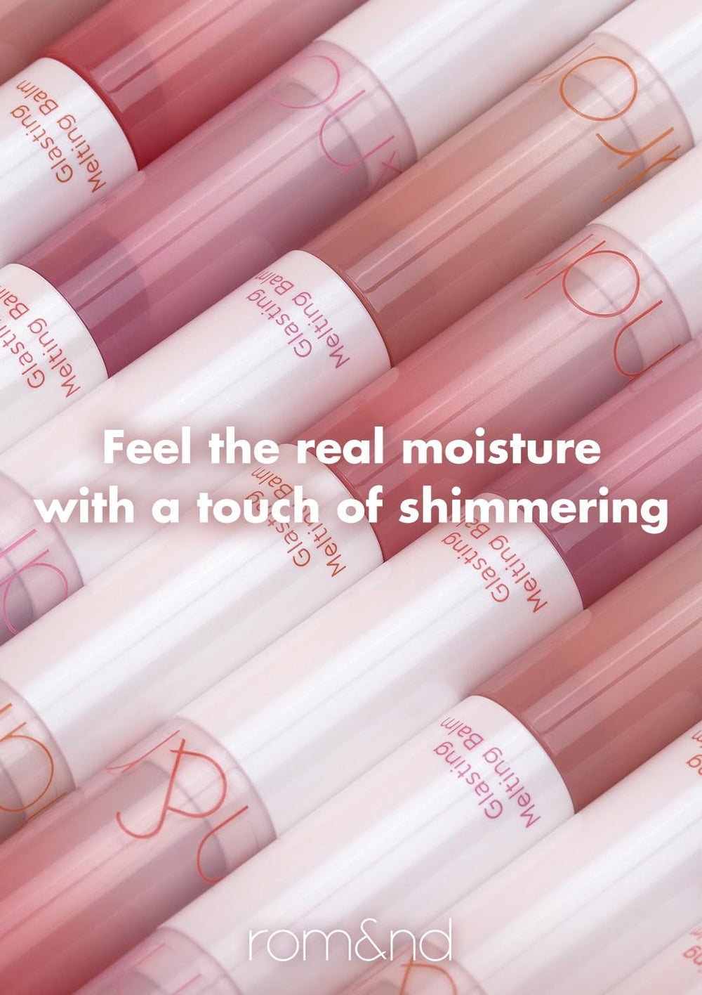 rom&nd GLASTING MELTING BALM 05 Nougat Sand hidratación duradera para labios secos en clima frío.