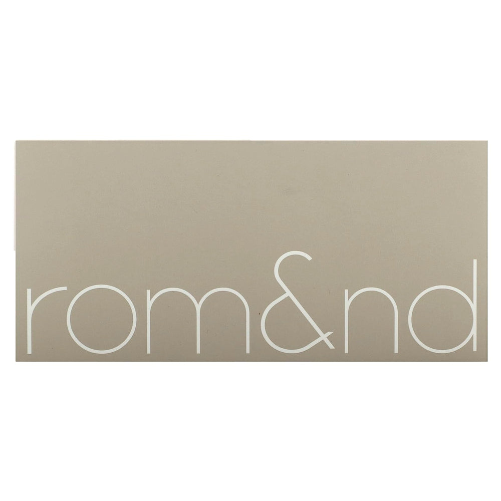 rom&nd sombras mate y brillo, tonos cálidos para transición suave