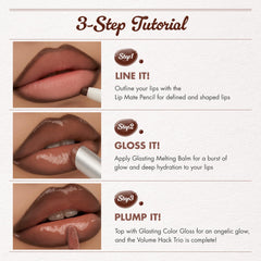 romnd Delineado preciso con Lip Mate Bitter Mocha para definición nítida.