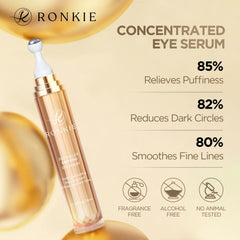 RONKIE crema-ojos cafeína retinol hidratante: fórmula cremosa que nutre delicadamente la zona ocular.