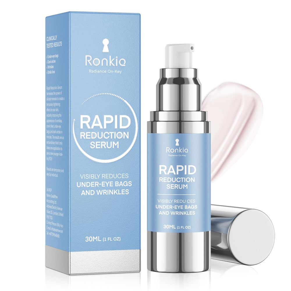 RONKIE crema de ojos en frasco de 1 oz, uso diario recomendado