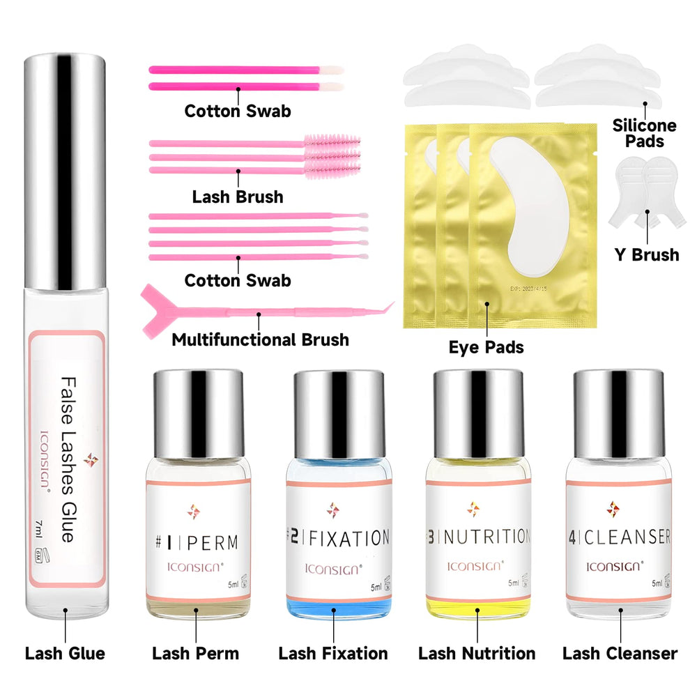 RONKIE Kit de elevación de pestañas: aplicación sencilla para un resultado definido.