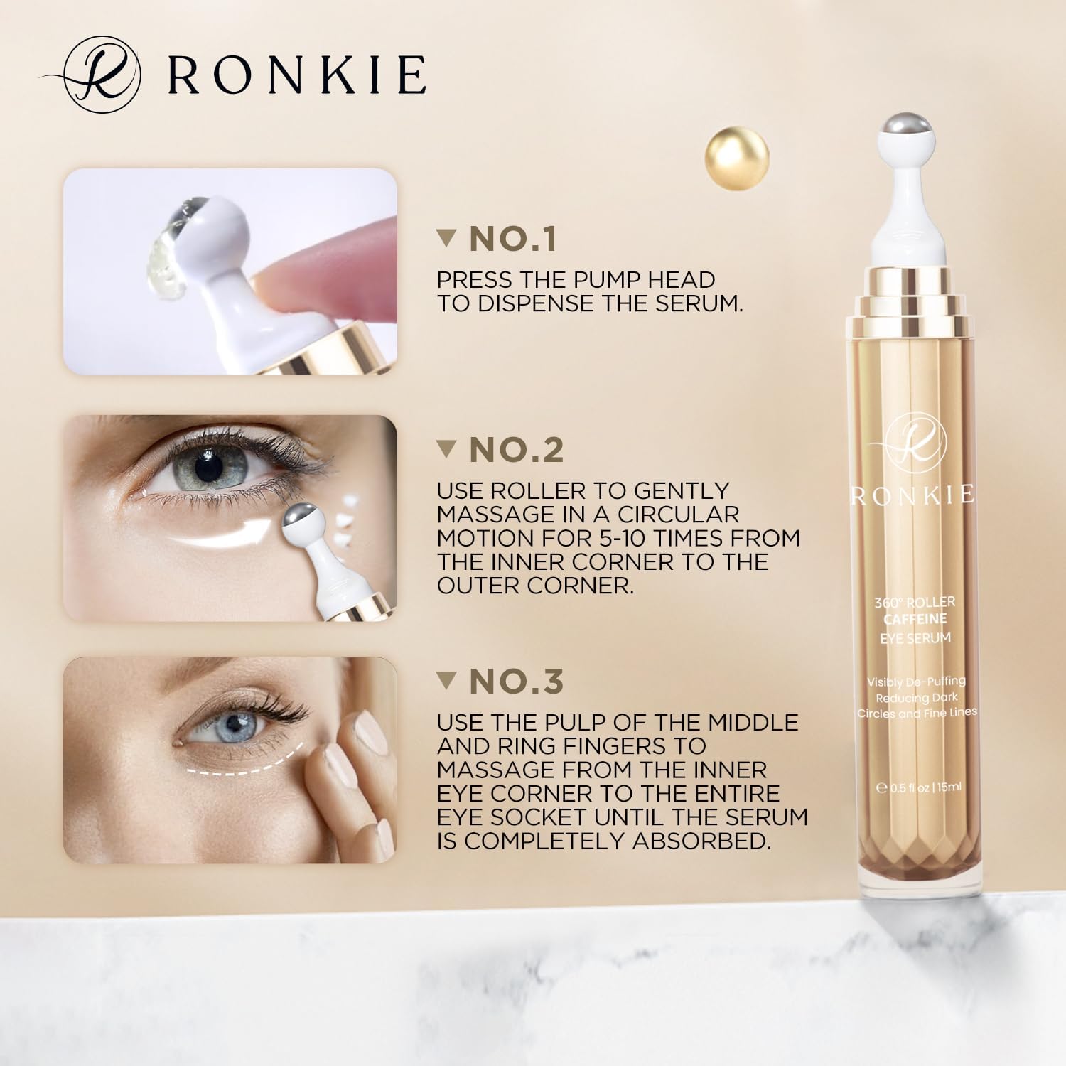 RONKIE rutina-diaria-ojos hidratante: complemento diario para el cuidado ocular.