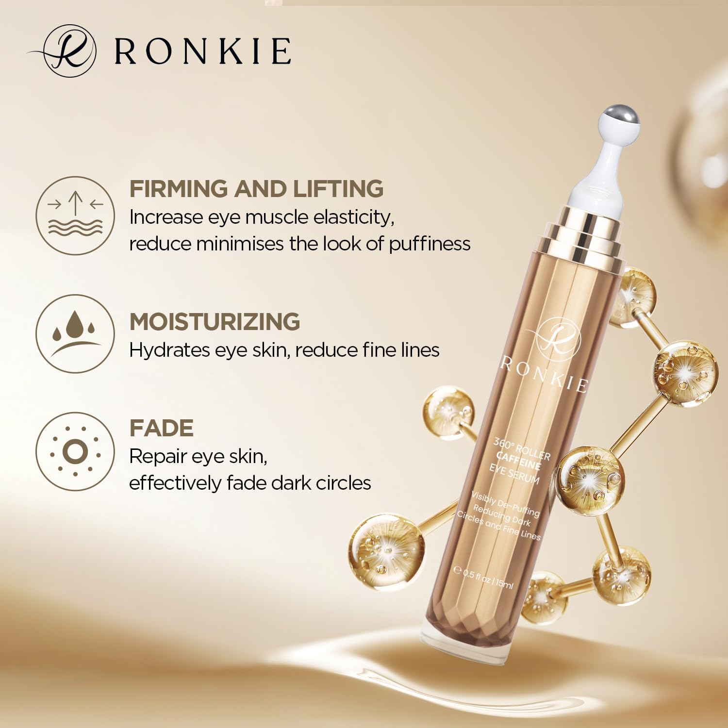 RONKIE textura-crema-suave: textura sedosa que se asienta sin grumos.