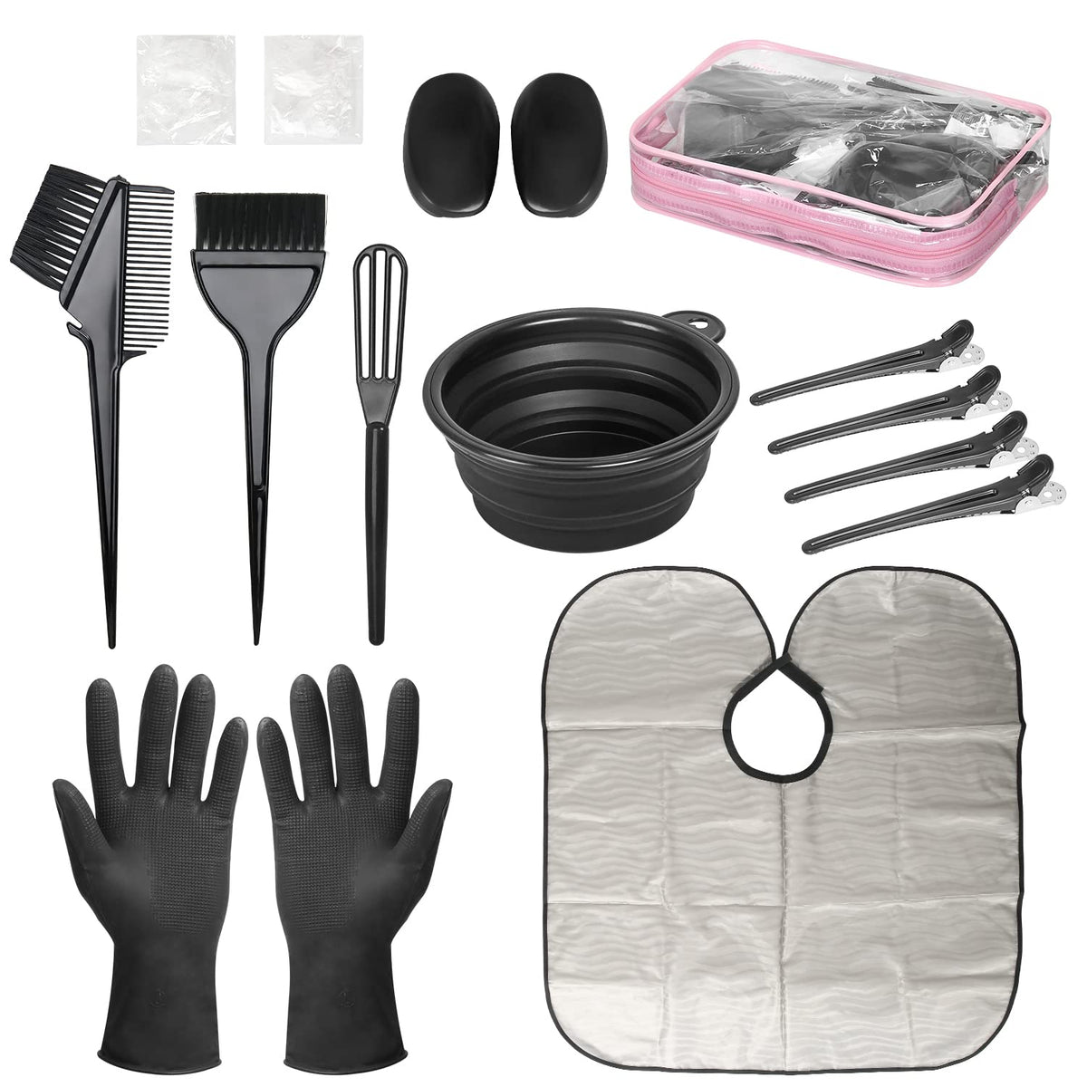ROOHUA kit de coloración para cabello: bolsa de almacenamiento para ordenar herramientas.