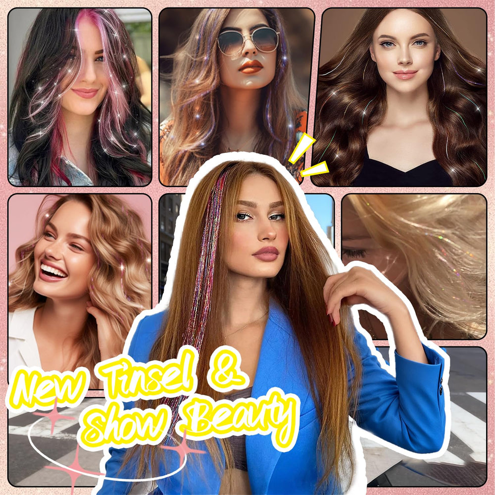Rootoo 24inch gold tinsel extensions for bold looks