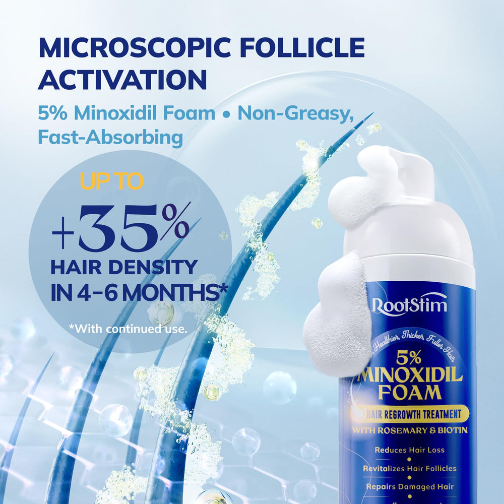 RootStim may help hair appear thicker with regular use.