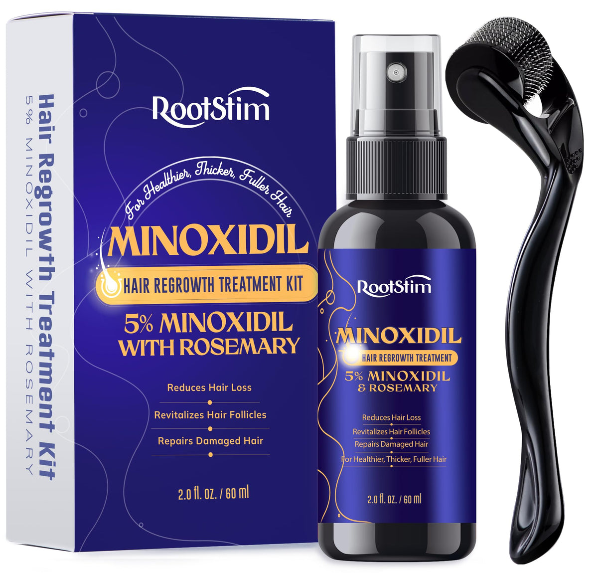 RootStim aerosol de minoxidil 60 ml para revitalizar el cabello.