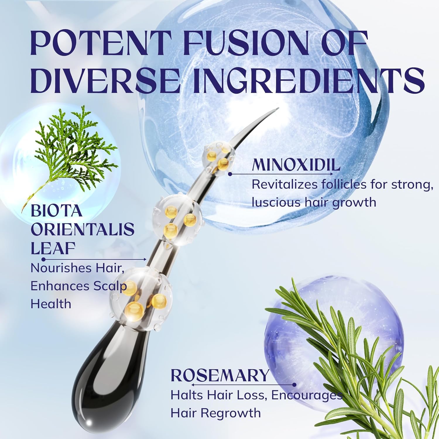 RootStim romero, ingrediente clave para fortalecer el cabello desde la raíz.