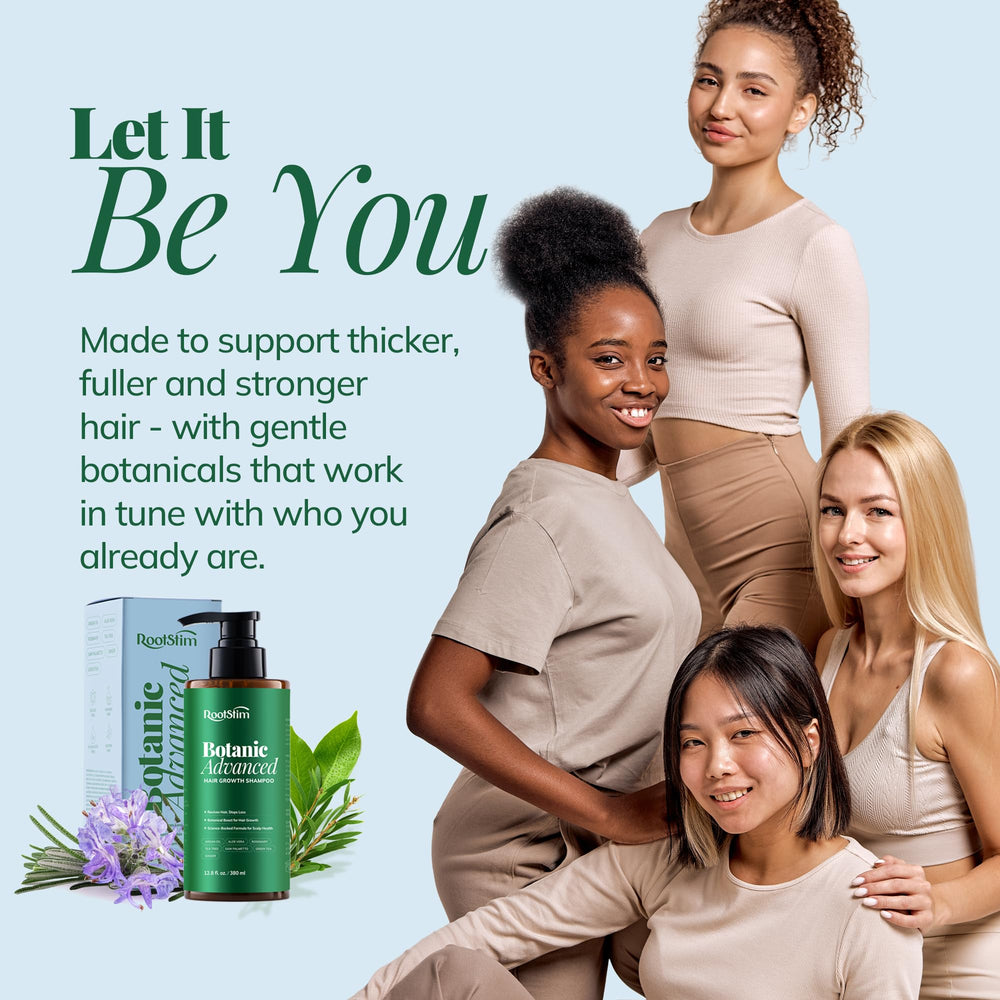 RootStim rutina diaria para cabello más grueso y voluminoso.