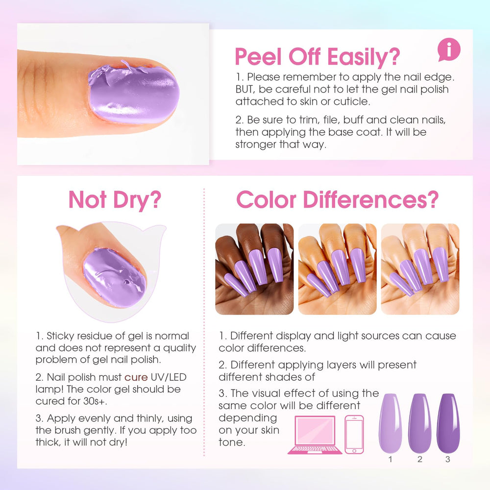 ROSALIND aplicación en uñas: fácil de usar y duradera con curado LED.