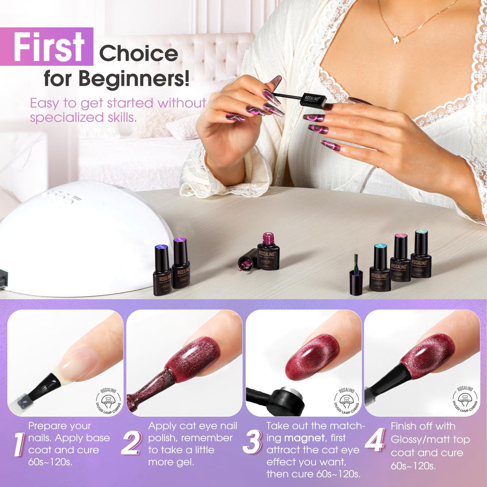 ROSALIND base and top coats sold separately for flexible setup.