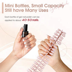 ROSALIND Botellas compactas para llevar en bolso y emergencias de arte de uñas.