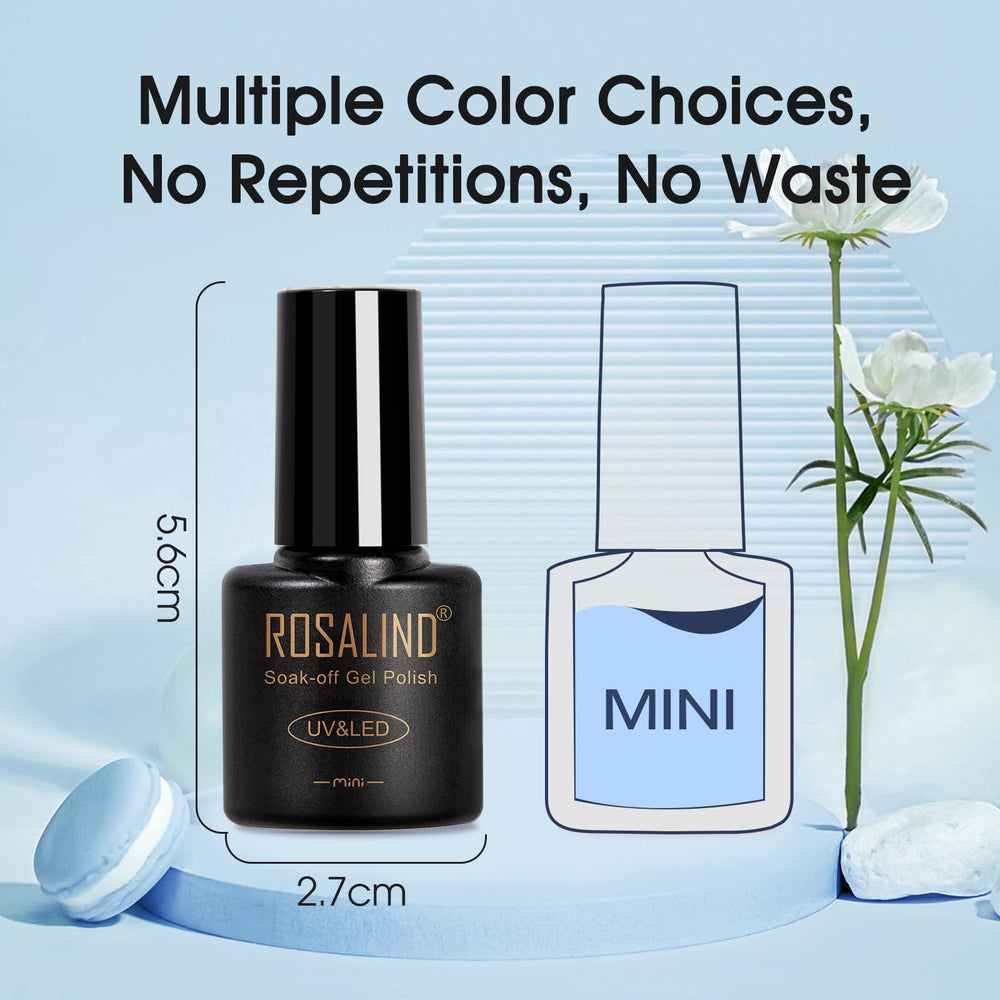 ROSALIND blue polish display signals gift-ready packaging and range.
