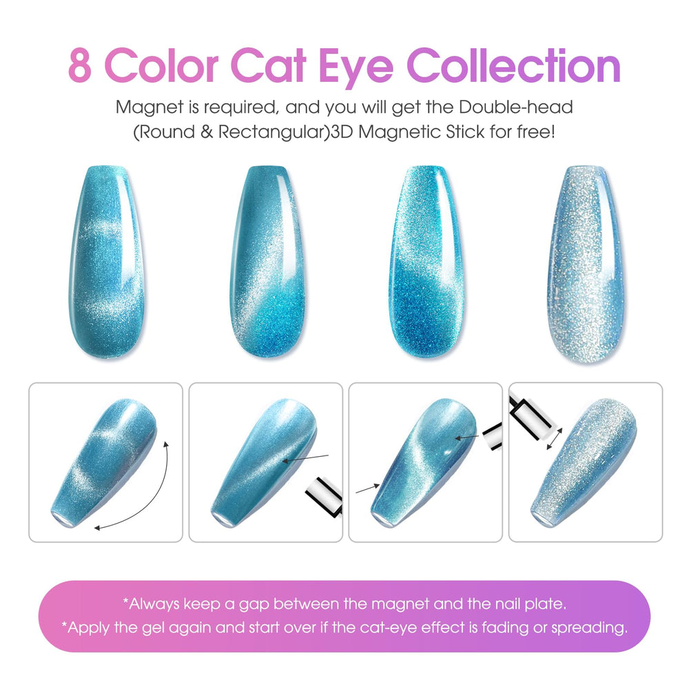 Imán ROSALIND para efectos ojo de gato en uñas.