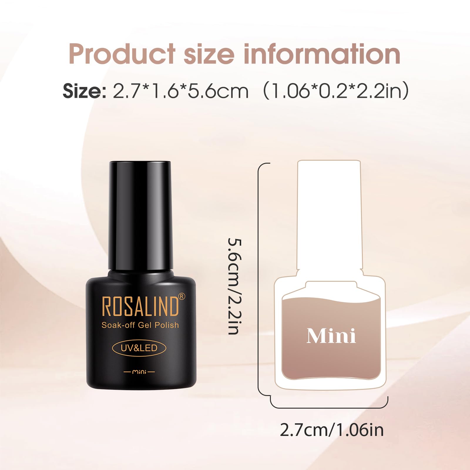 ROSALIND Empaque compacto y diseño elegante para colecciones de manicura.