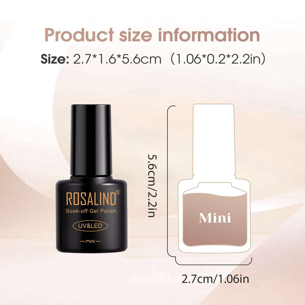 ROSALIND Empaque compacto y diseño elegante para colecciones de manicura.