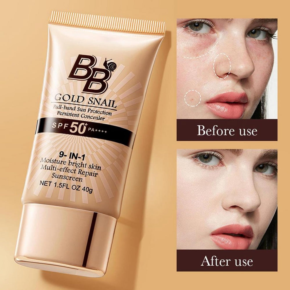 Rosarden BB Cream tono natural se adapta a la piel para un acabado uniforme.