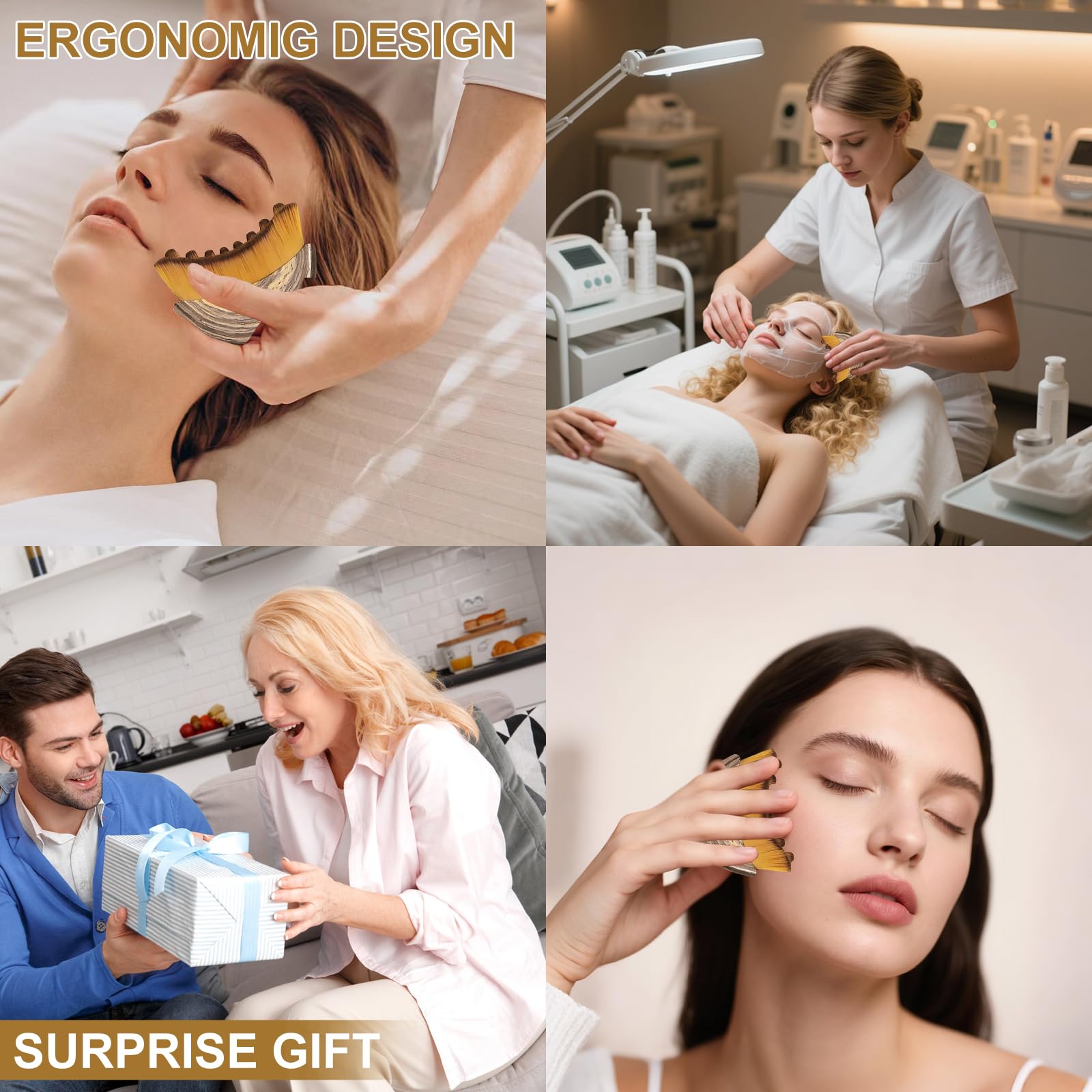 Rose Romee cepillo linfático para uso doméstico, ideal en rutinas diarias de cuidado facial