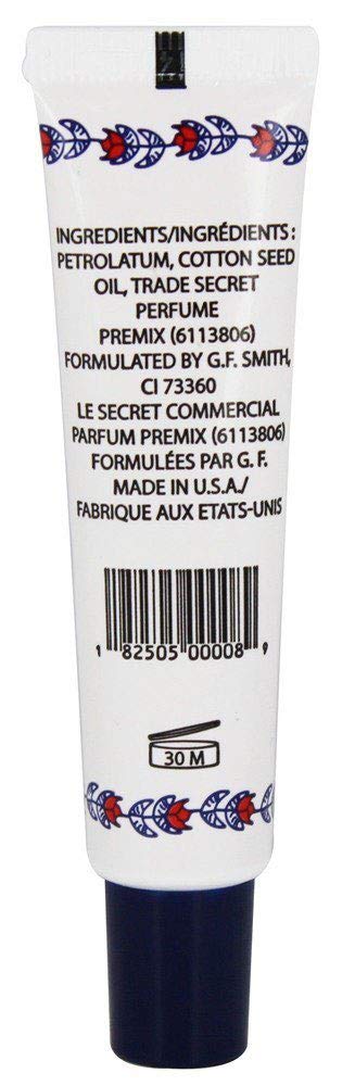Rosebud Salve pack from the side angle—great travel companion for dry lips.