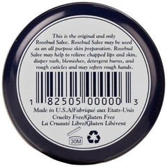 Rosebud Salve, aplicación en labios con textura suave para hidratación rápida.