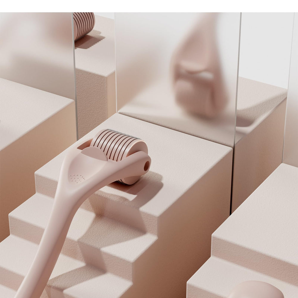 ROSELYNBOUTIQUE Derma Roller compacto, fácil de sostener y limpiar.