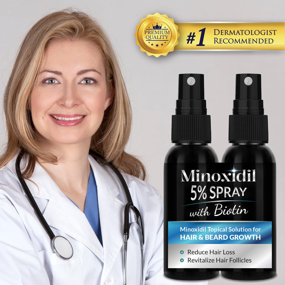 Rosever Minoxidil 5% aplicación en mujer para fortalecimiento del cabello.