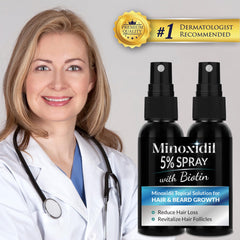 Rosever Minoxidil 5% aplicación en mujer para fortalecimiento del cabello.