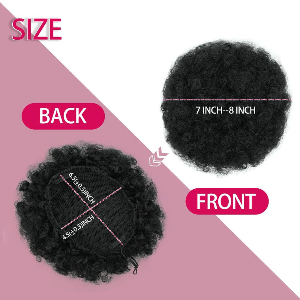 Rosmile Afro Puff, look rizado natural para cabello propio.