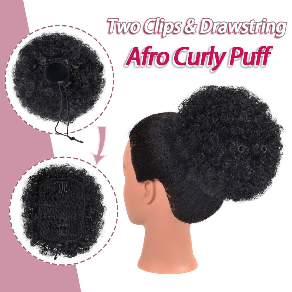 Rosmile Afro Puff, acabado duradero para eventos.