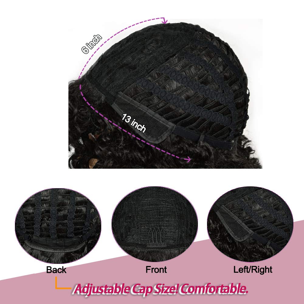 Rizo afro de 15 pulgadas de rosmile para mayor presencia.