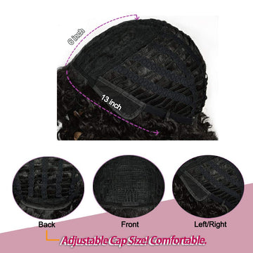 Rizo afro de 15 pulgadas de rosmile para mayor presencia.