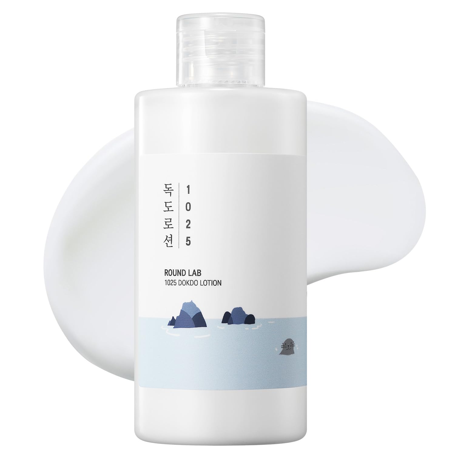 ROUND LAB 1025 Dokdo Lotion en botella, hidratación duradera para piel seca