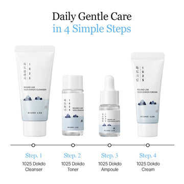 ROUND LAB Dokdo serum mini para hidratación ligera y alivio de irritaciones leves