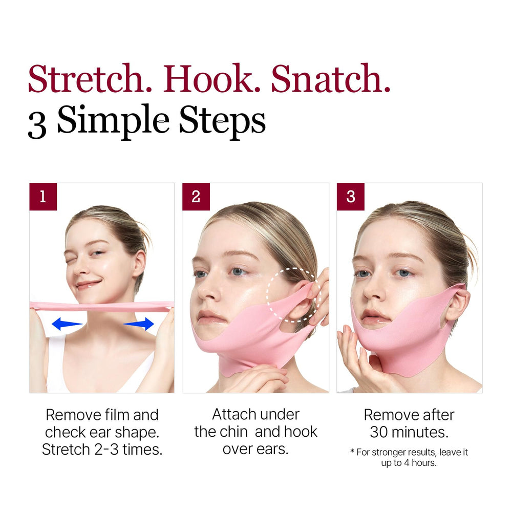 ROUND LAB Camellia Deep Collagen V Lifting Mask ajuste cómodo y sin deslizamientos
