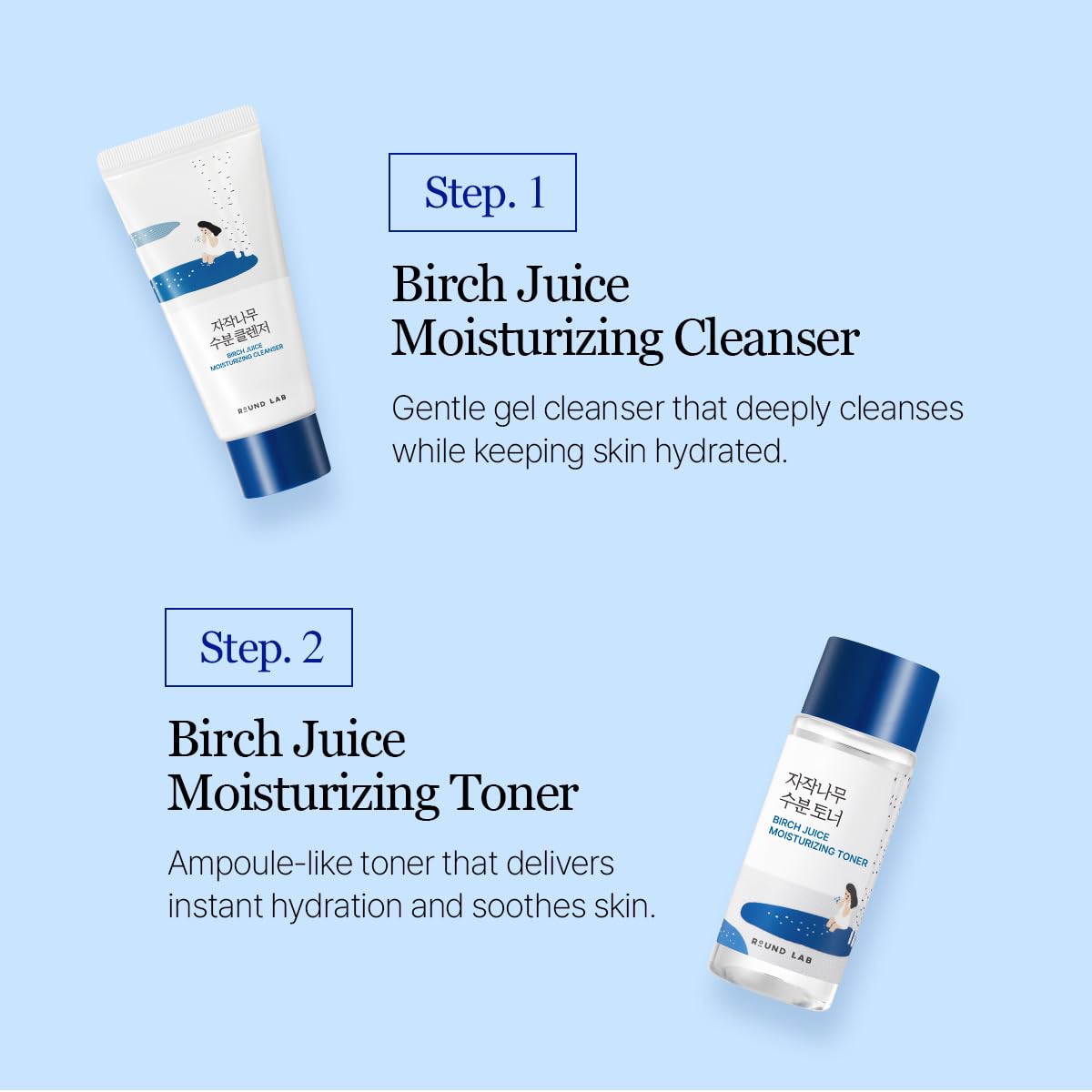 ROUND LAB Birch Juice Crema 20ml, nutrición suave para la barrera cutánea.