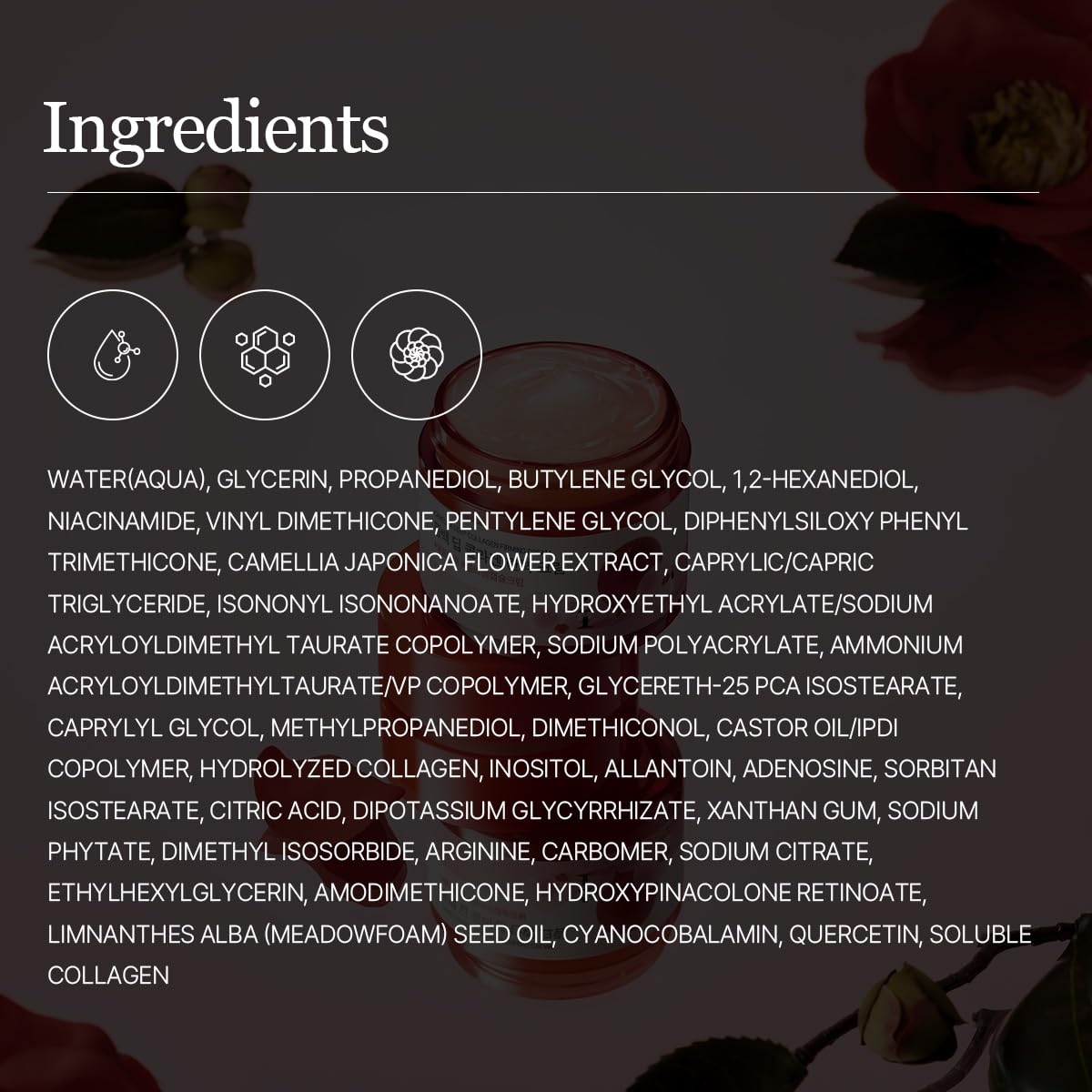 ROUND LAB Camellia Deep Collagen Firming Cream mejora elasticidad y firmeza.