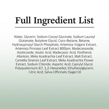 ROUND LAB Mugwort Calming Cleanser, etiqueta y empaque visibles para tamaño y uso.