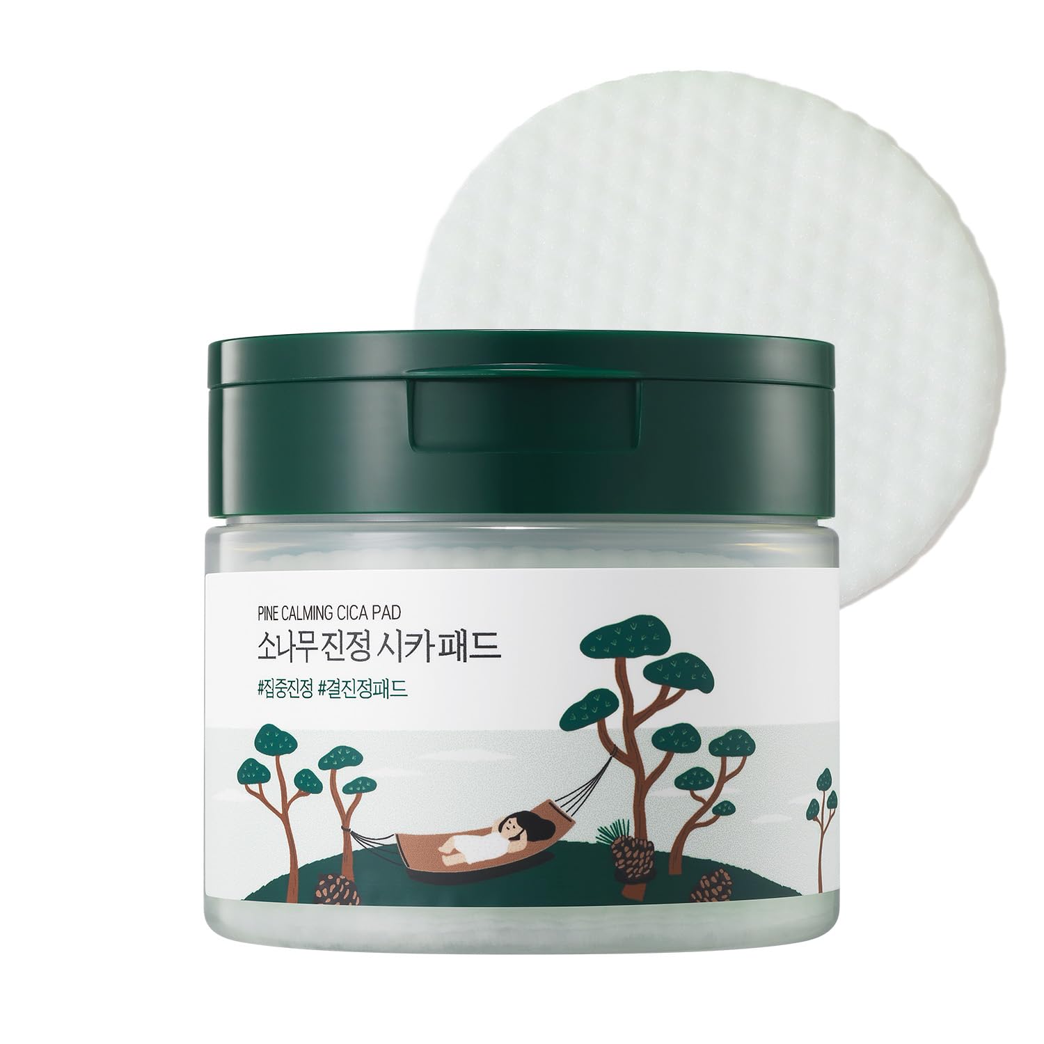 ROUND LAB Pine Calming Cica Pad envase compacto para uso diario