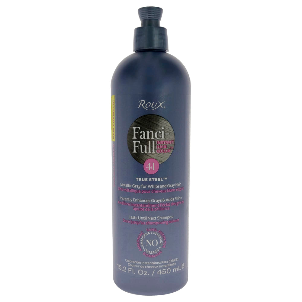 Roux Fanci-Full Rinse 41 Acero Verdadero: envase para conservar el color entre tratamientos.