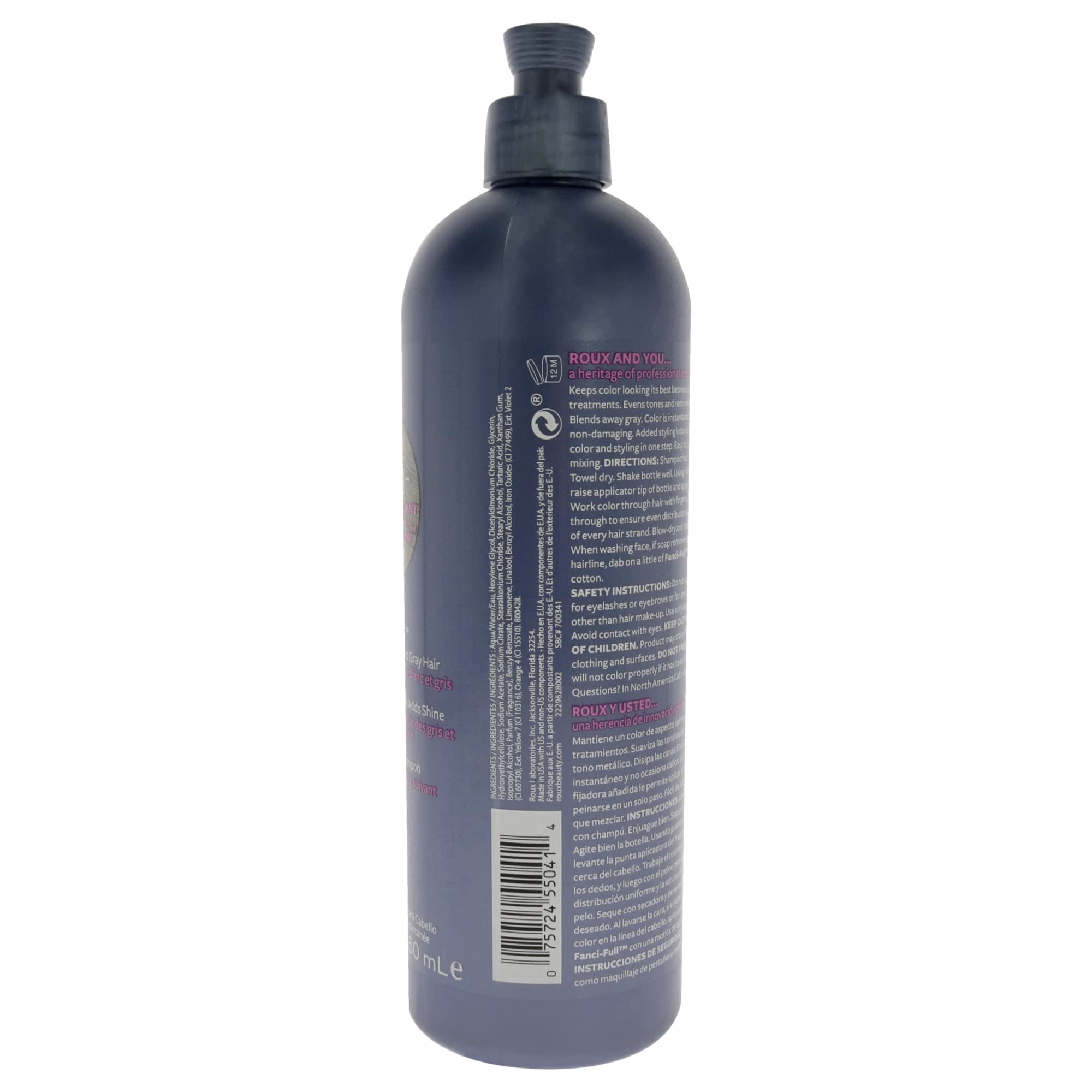 Roux Fanci-Full Rinse Aplicación Rápida: crema que colorea y peina en un solo paso.